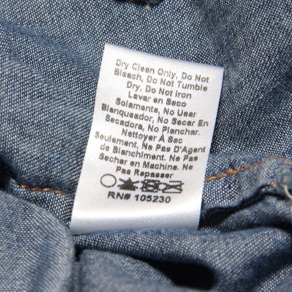 NEW Current/Elliott The Perfect Shirt with Studs Size 1 (Small) Blue Chambray - Picture 12 of 12